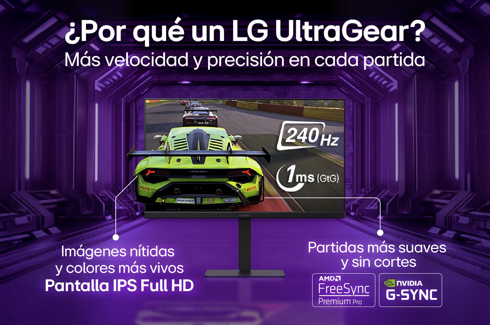 Porque Monitor LG UltraGear™ G4 FHD de 27